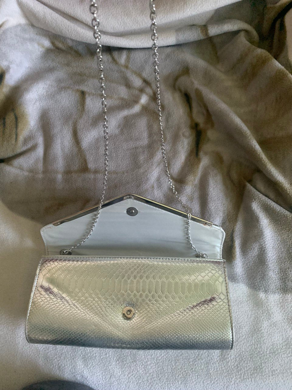 SAC A MAIN SOIREE ARGENTE