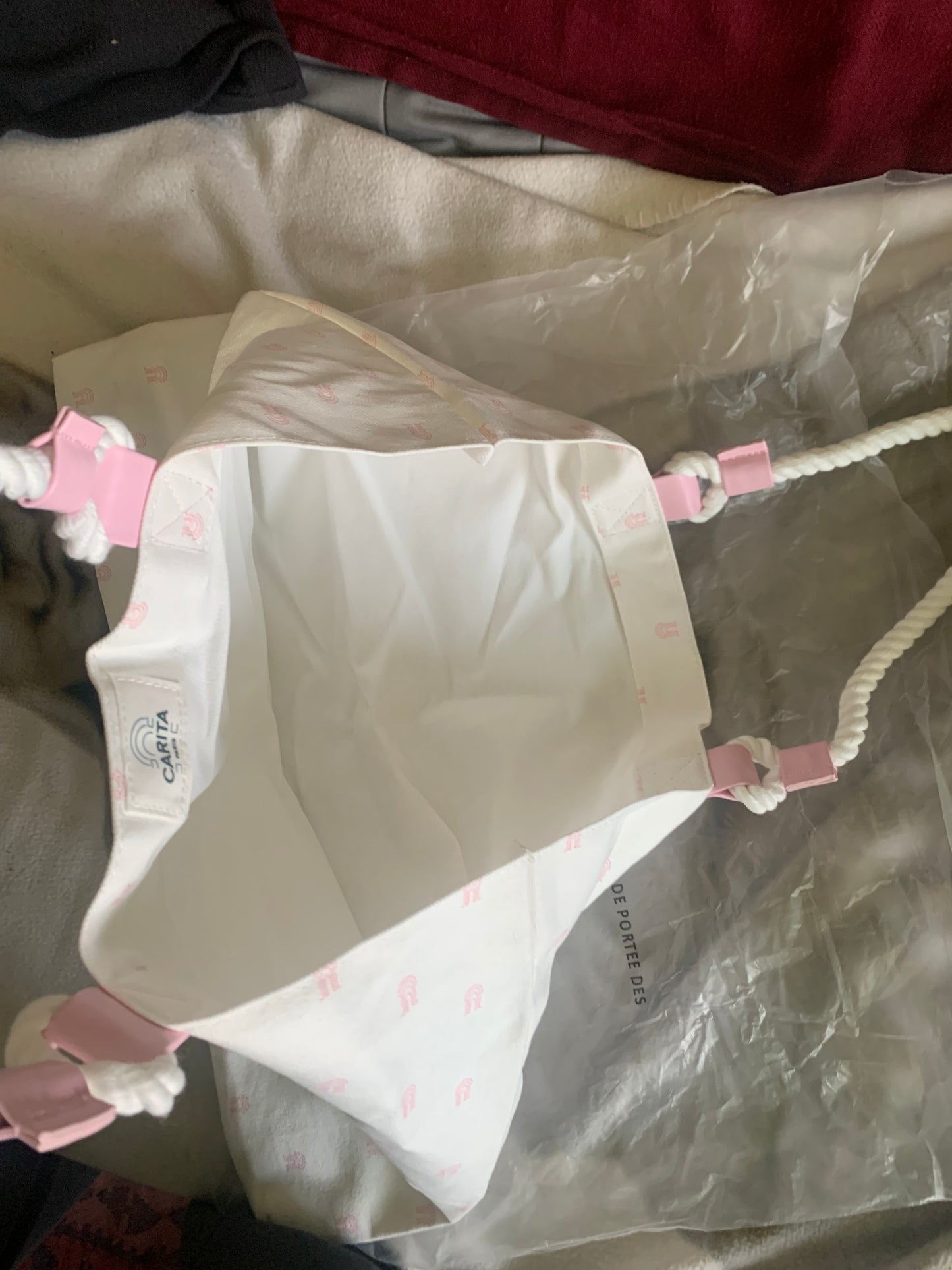 Sac caba rose et florist