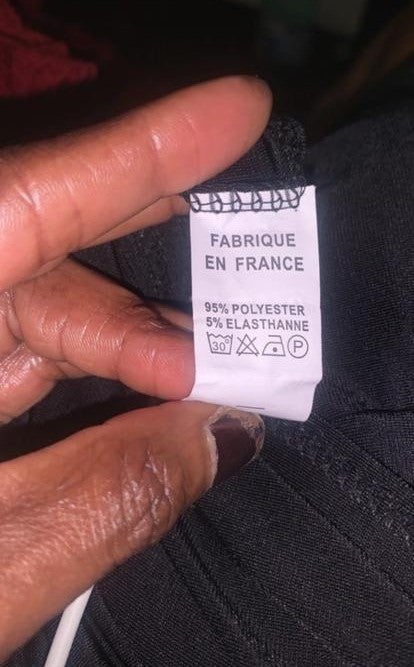 Bluse 👚 d’été noire pailletée