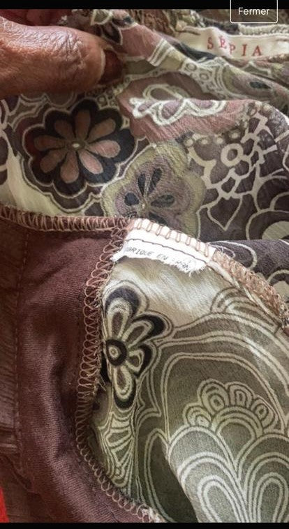 Bluse d’été de taille M color Marron