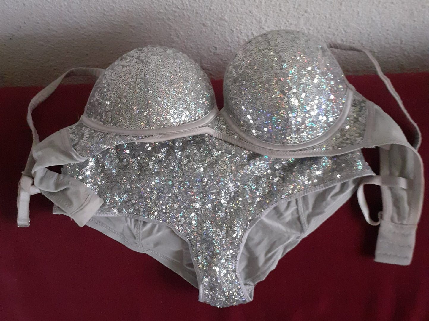 lingeries pailleté gogos dancing grises