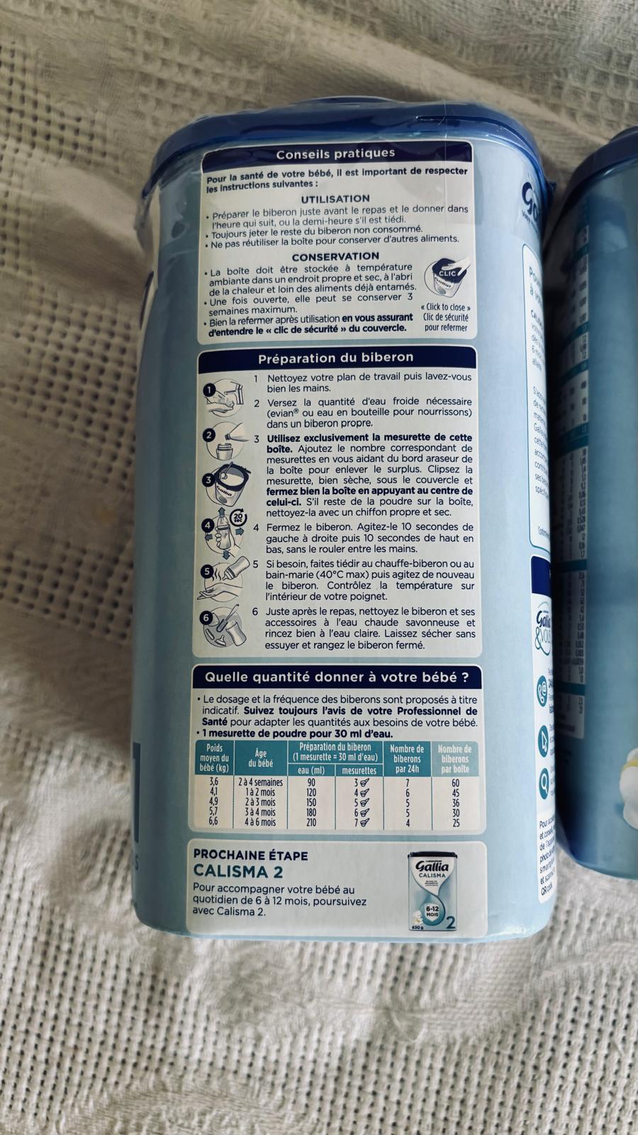 LAIT GALLIA CALISMA POUR BEBE