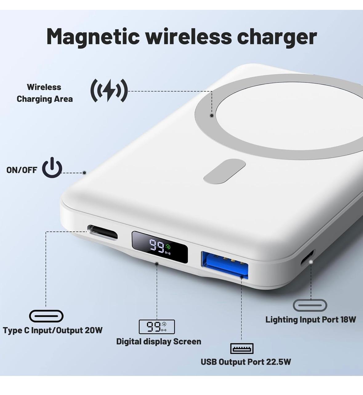 Batterie Magnétique CHARGEUR POUR IPHONE