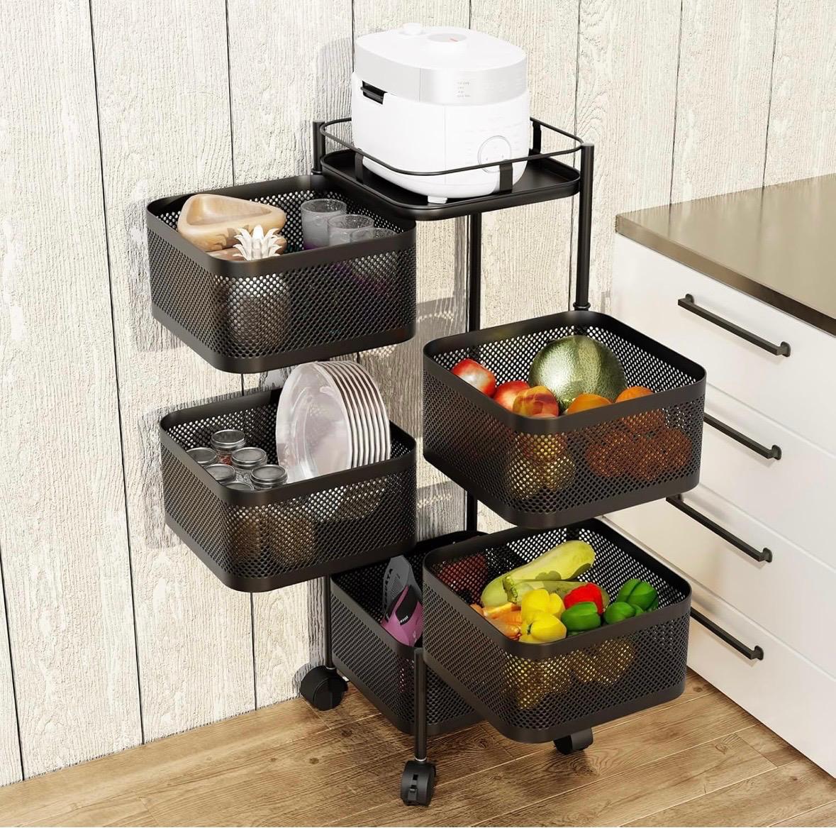 Support de Rangements Rotatif pour Cuisine,