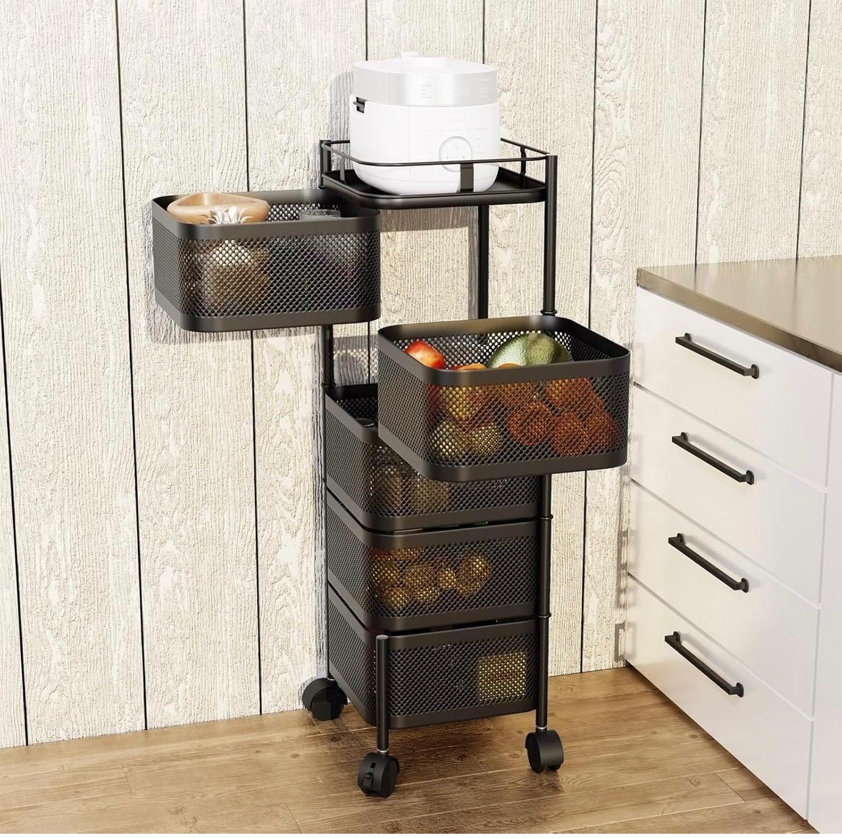 Support de Rangements Rotatif pour Cuisine,