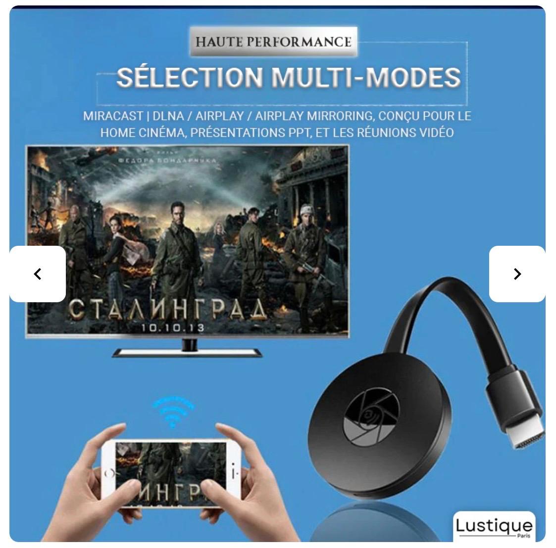 Adaptateur HDMI sans Fil 1080P WiFi,