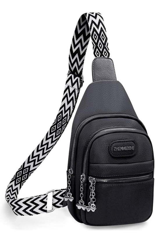Sac de Poitrine Femme Sac à Dos Bandoulière
