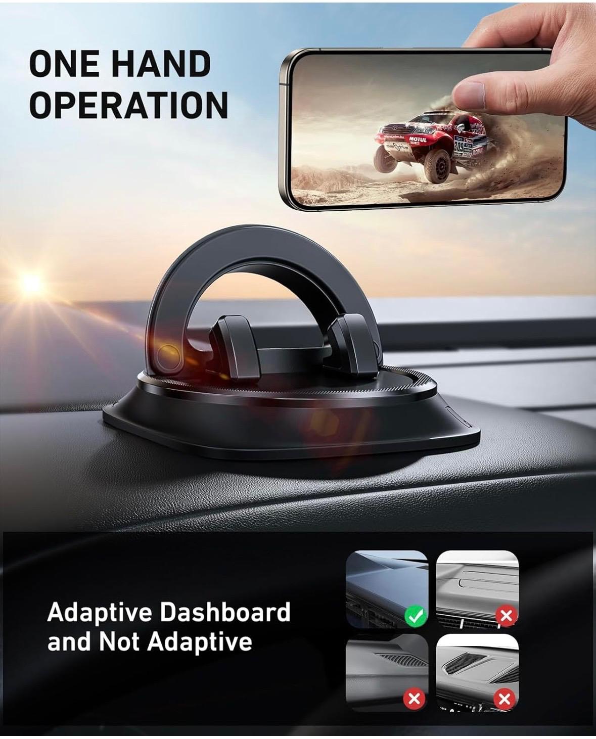 Support téléphone portable pour tableau de bord