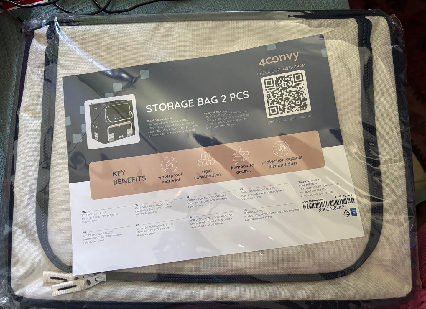SAC RANGEMENT POUR LES VÊTEMENT