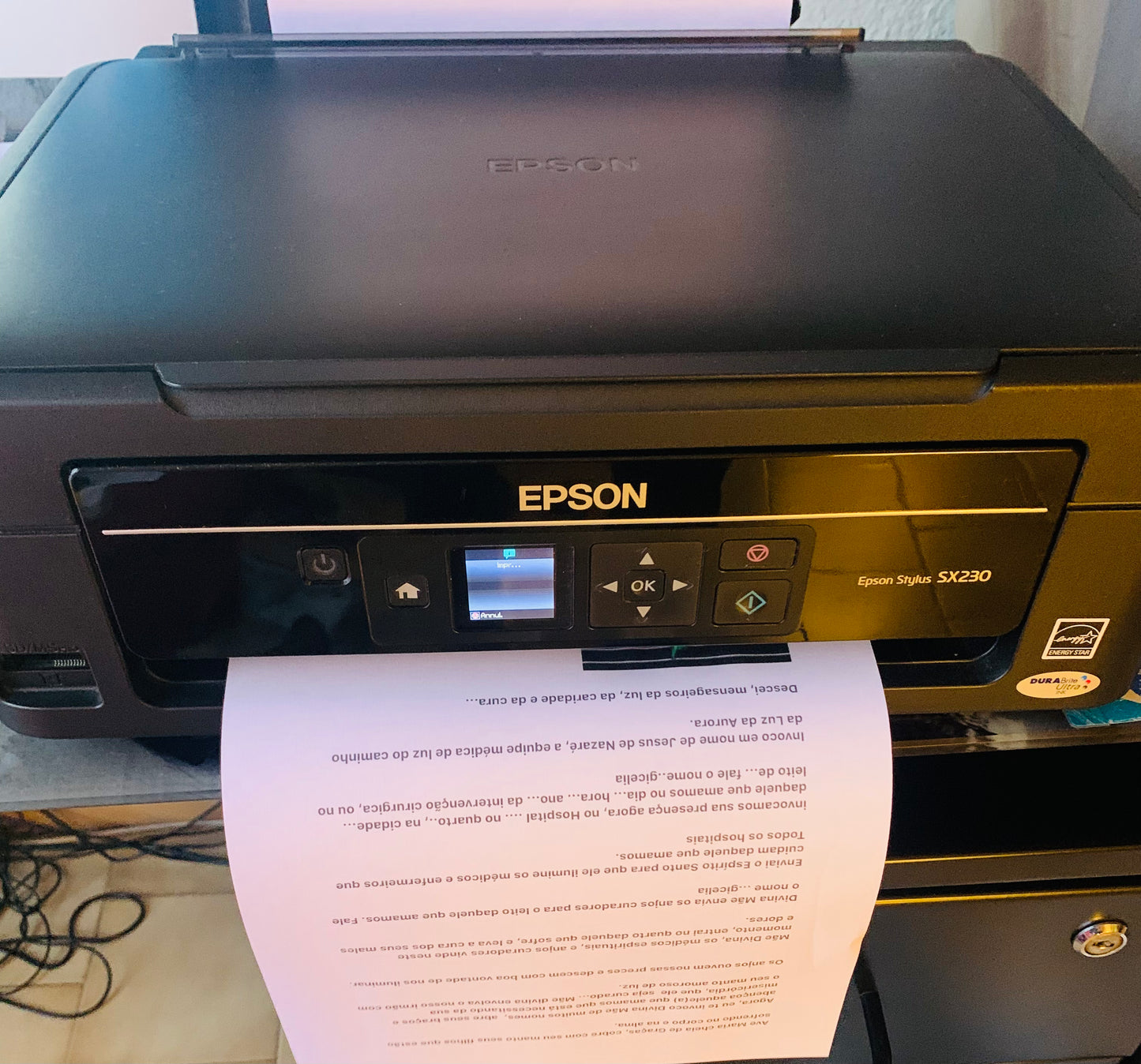 Imprimante epson x230
